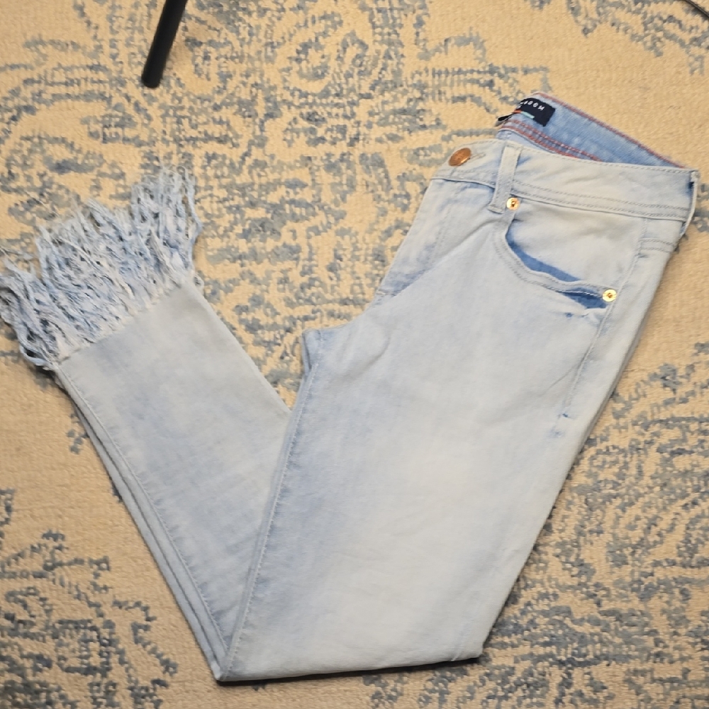 Boom Boom Jeans Light Blue Cropped Denim